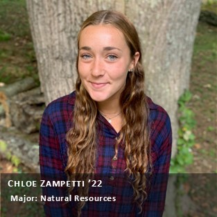 Peer Research Ambassador Chloe Zampetti '22.