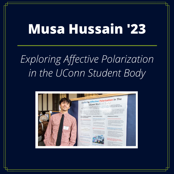 Change Grant recipient Musa Hussain '23.