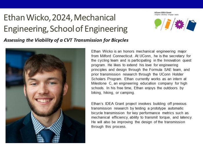 Ethan Wicko IDEA Grant Bio.