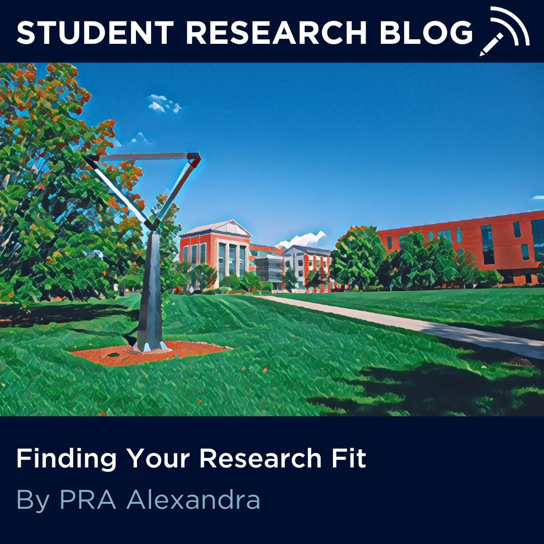 Student Research Blog. Finding Your Research Fit. By PRA Alexandra.