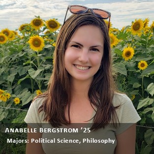 Peer Research Ambassador Anabelle Bergstrom '25.